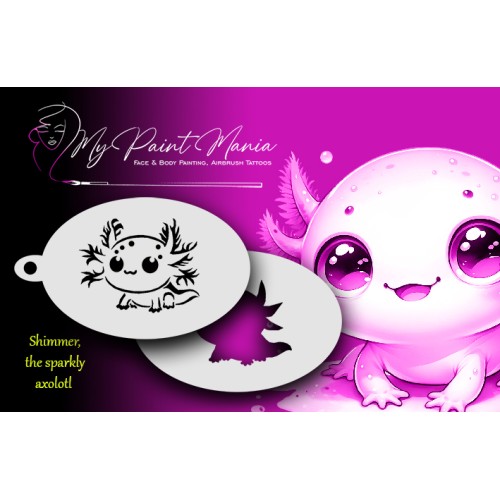 My Paint Mania Shimmer the sparkly Axolotl